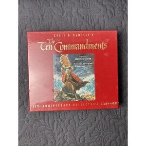 SEALED The Ten Commandments Movie VHS: 35th Anniversary Collector's Edition 1956